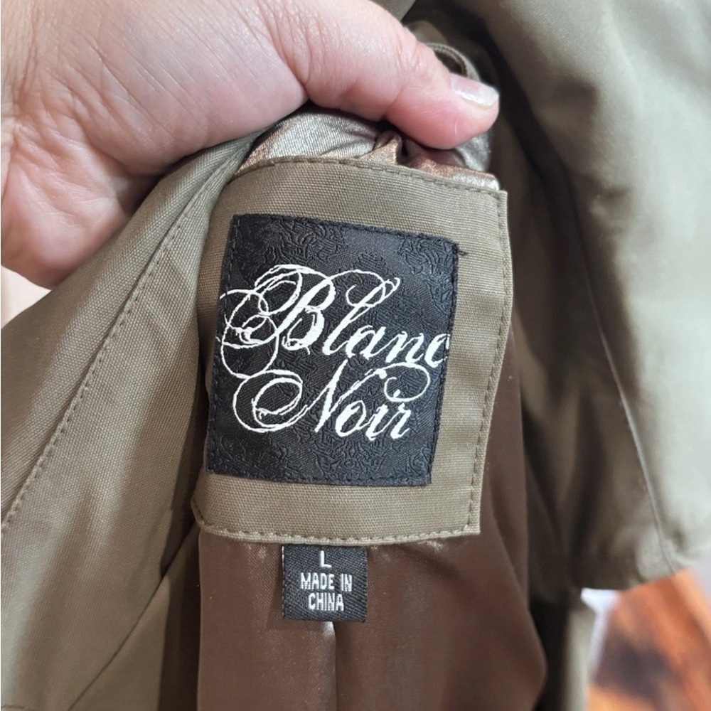 Blanc Noir Classic Khaki Trench Coat - Picture 8 of 8